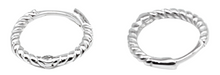 Load image into Gallery viewer, Twist Huggie Hoop Earrings