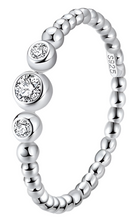 Load image into Gallery viewer, Three Diamond Dot Ring