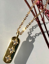 Load image into Gallery viewer, Our Diamond Star Pendant Necklace is one you will never want to take off. It can be worn alone for an elegant minimalist look or layered with your favorite necklaces for effortless style. Perfect for a gift or a treat for yourself.