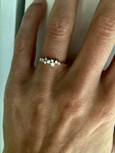 Load image into Gallery viewer, Our beautiful Diamond Cluster Ring is all you need to add style to your outfit. You can wear on its own for a elegant look or pair it with your favorite ring stack to elevate your look.      925 sterling silver or 925 sterling silver with 14K gold plating     Diamonds are AAAA cubic zirconia