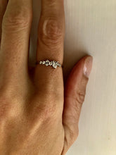 Load image into Gallery viewer, Our beautiful Diamond Cluster Ring is all you need to add style to your outfit. You can wear on its own for a elegant look or pair it with your favorite ring stack to elevate your look.      925 sterling silver or 925 sterling silver with 14K gold plating     Diamonds are AAAA cubic zirconia