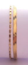 Load image into Gallery viewer, This mixed chain bracelet is stunning on it’s own. It adds style effortlessly to any outfit. It can easily elevate any bracelet stack. It’s a must have piece and it’s water resistant, so you know it will always look great!   18k gold plated stainless steel  6in with 2in extender