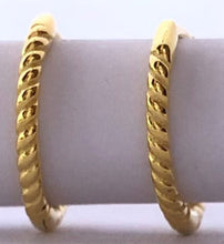 Load image into Gallery viewer, Our dainty Twist Huggie Hoop Earrings are the earrings you never knew you needed. They give just the right shine to wear alone, but are dainty enough to wear with any earring stack. They are a must have and made from durable material to withstand daily wear. Jewelry that is 925 sterling silver with platinum or 18K gold plating very light weight and hypoallergenic
